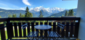Appartement Saint Gervais les Bains vue imprenable Mont Blanc